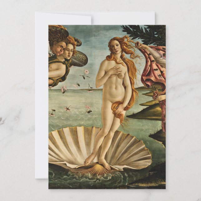 Invitation Sandro Botticelli - La naissance de Vénus (Devant)