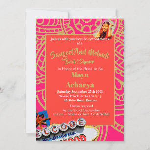 Invitation Sangeet Mehndi Henna Fête des mariées Bollywood