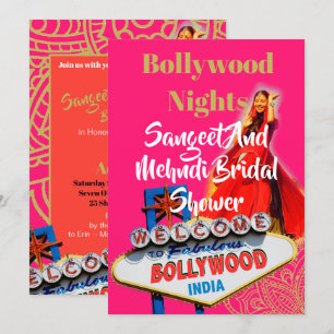 Invitation Sangeet Mehndi Henna Fête des mariées Bollywood