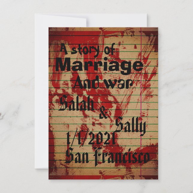 Invitation sanglante (Devant)