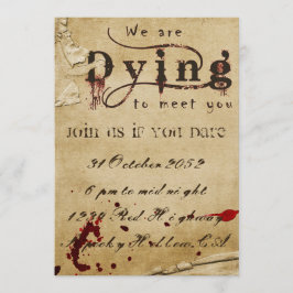 Invitation sanglante de Halloween