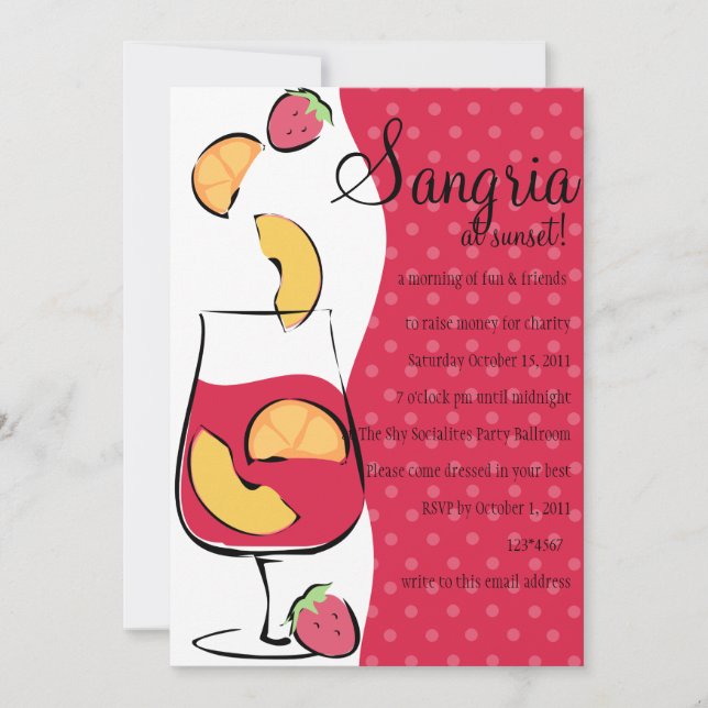 Invitation Sangria (Devant)