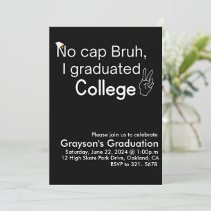 Invitation Sans déconner, j'ai obtenu mon diplôme de fin d'ét