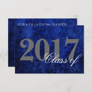 Invitation Sapphire Grad Blue Royal Cobalt Azure Année