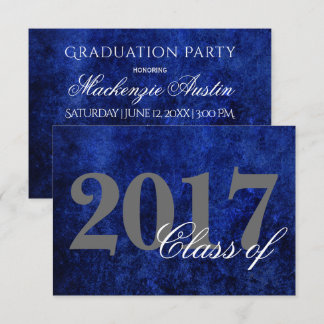 Invitation Sapphire Grad | Blue Royal Cobalt Azure Année