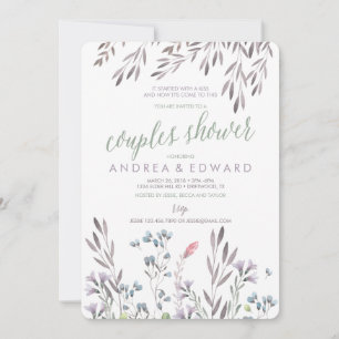 Invitation Sarah - Un Mariage Fleur sauvage Couples Douche