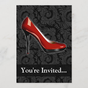 Invitation Sassy Red Shoe
