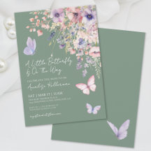 Sauge Verte Papillon Fête Prénatale de Fleurs Sauv