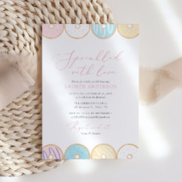 Invitation Saupoudré d'Amour Donut Bébé Sprinkle