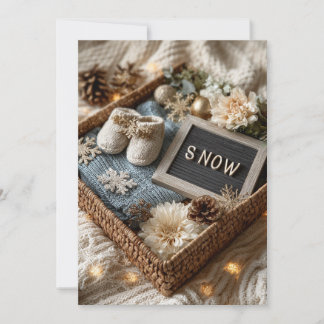 Invitation Saupoudré de neige | Saupoudrage de flocons de nei