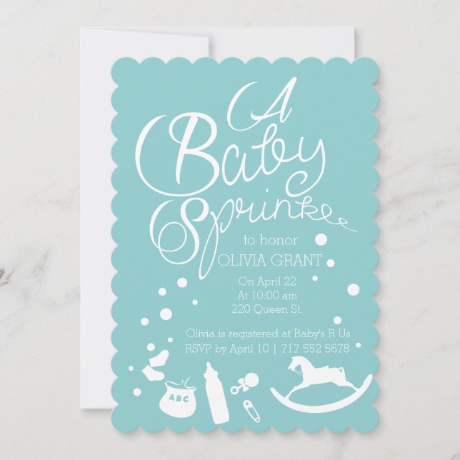 Invitation Saupoudrer de joie (Devant)