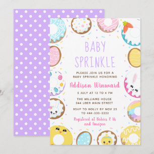 Invitation Sauts Pâques Bébé Sprinkel