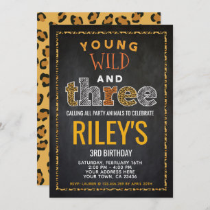 Invitation Sauvage et trois, safari