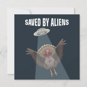 Invitation Sauvé par des extraterrestres avant Thanksgiving