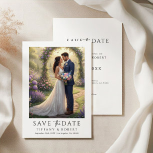 Invitation Sauvegarder la date de photo personnalisée