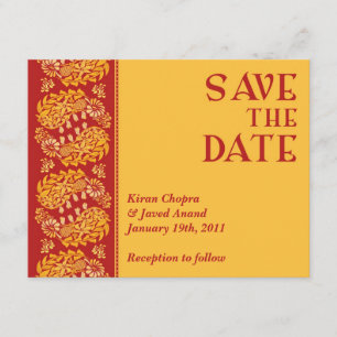 Invitation Sauver la date d'annonce indienne