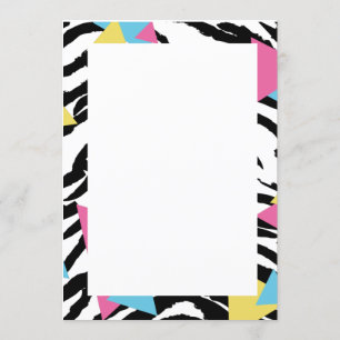 Invitation Save the date style années 80