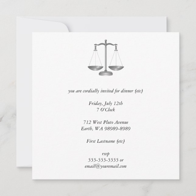 Invitation Scales de justice (Devant)