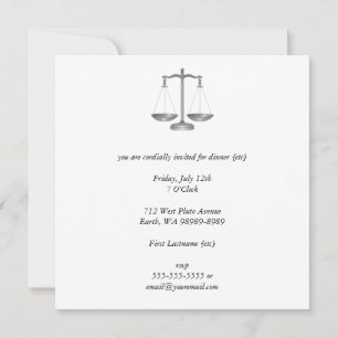 Invitation Scales de justice