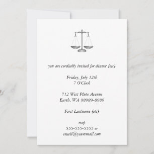 Invitation Scales de justice