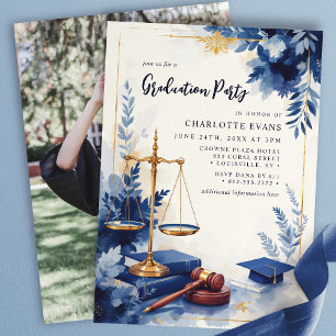 Invitation Scales de justice Faculté de droit Floral Grad Pho