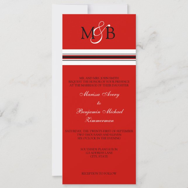 Invitation Scarlet (Devant)