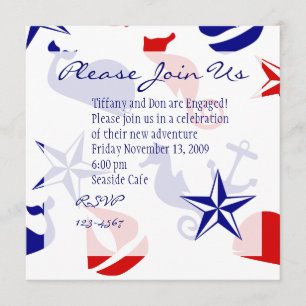 Invitation Scatter nautique