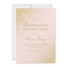 Scénario de parties scintillant en or glam rose pâ