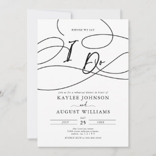 Invitation Scénario fantaisiste Avant Le Dîner De Répétition
