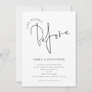 Invitation Scénario Minimaliste Le Soir Avant Le Dîner De Mar