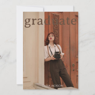 Invitation Scénario Photo de remise de diplômes Annonce de gr