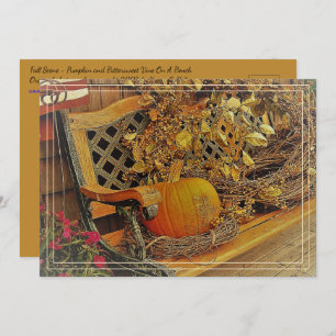 Invitation Scène d'automne / Citrouille & Bittersweet 5 x 7 C