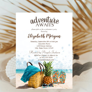 Invitation Scène de plage, Parti de la retraite d'ananas