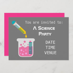 Invitation Science partie chimie expériences Parti