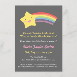 Invitation Scintillement mignon de scintillement peu de baby