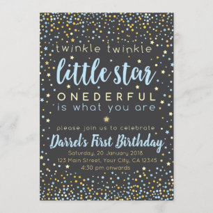 Invitation Scintillement peu d'invitation d'anniversaire de