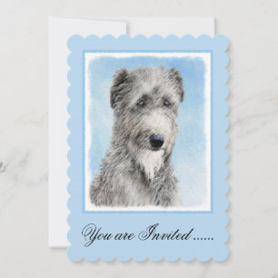 Invitation Scottish Deerhound Peinture - Cute Original Chien