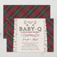 Scottish Tartan Wilderness Co-ed Baby shower
