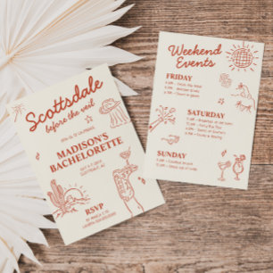 Invitation Scottsdale Avant La Bachelorette Du Voile