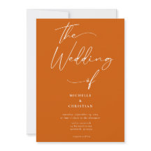 Script de calligraphie minimale brûlé Mariage oran