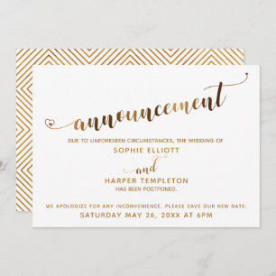 Invitation Script des Coeurs d'or de l'Faire-part Mariage rep