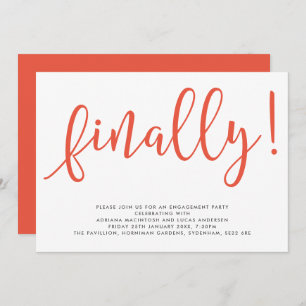 Invitation Script Finalement modifiable Couleur Engagement Pa