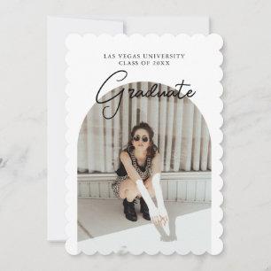 Invitation Script Graduation 2 faces Photo Portrait Party In