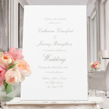 Script Mariage classique en lin blanc
