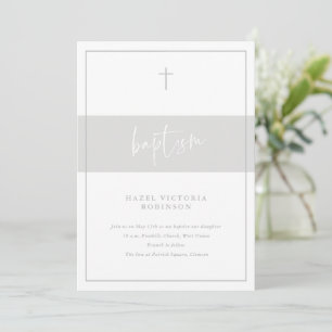 Invitation Script minimal Baptême religieux
