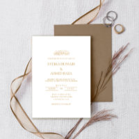 Script minimal simple or Mariage musulman blanc