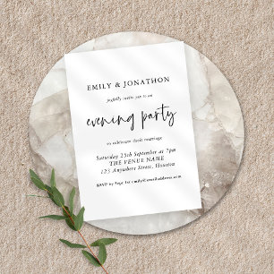 Invitation Script moderne N'importe quelle couleur Mariage de
