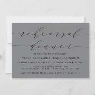 INVITATION SCRIPT MODERNE SIMPLE   RÉPÉTITION DÎNER INVITATIO