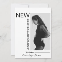 Script moderne simple typographie photo grossesse 