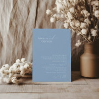 Script Whimsical | Dusty Blue Mariage traditionnel